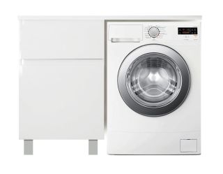 Напольная тумба под раковину Эстет Dallas Luxe ФР-00002266 Л/П 130см два ящика белый